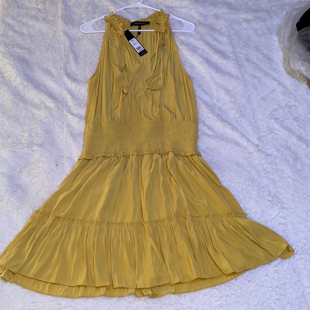 Yellow flows dress
